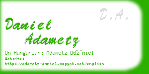 daniel adametz business card